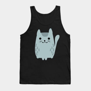 Cute cat childish print. Perfect for t-shirt, apparel, cards, poster, nursery decoration. Vector Illustration Tank Top